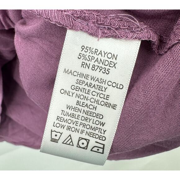 LOGO by Lori Goldstein Animal Print Hi Lo Tunic w/ Matching Purple Tank Set 2XS - Picture 7 of 8